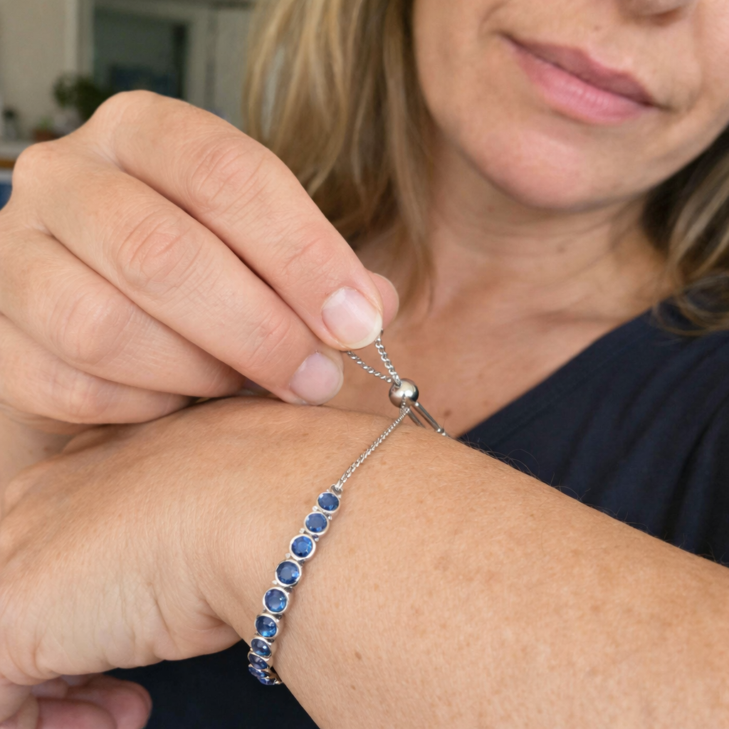 Round-Cut Sapphire Tennis Bracelet | SAPPHIRE
