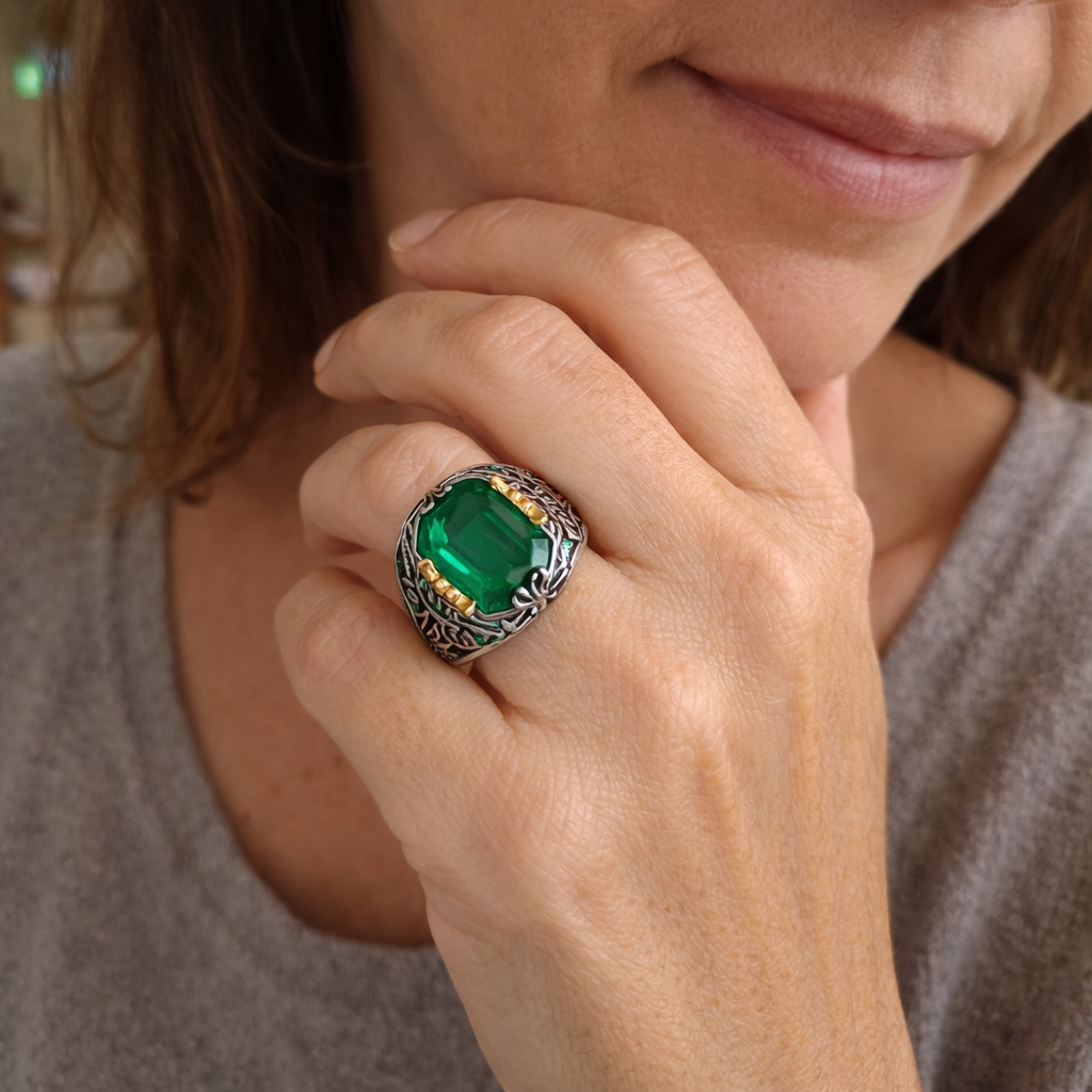 Clara Emerine Ring | EMERALD
