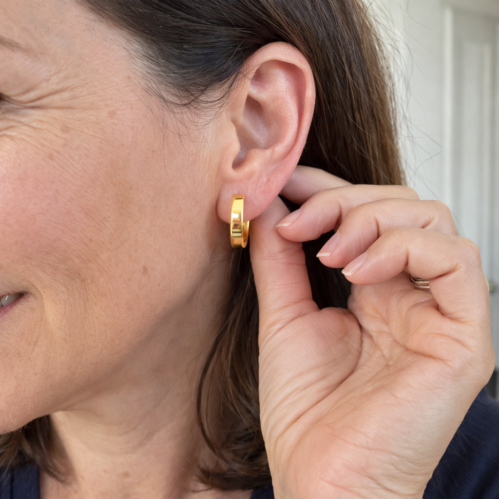 Gia Hoop Earrings | GOLD
