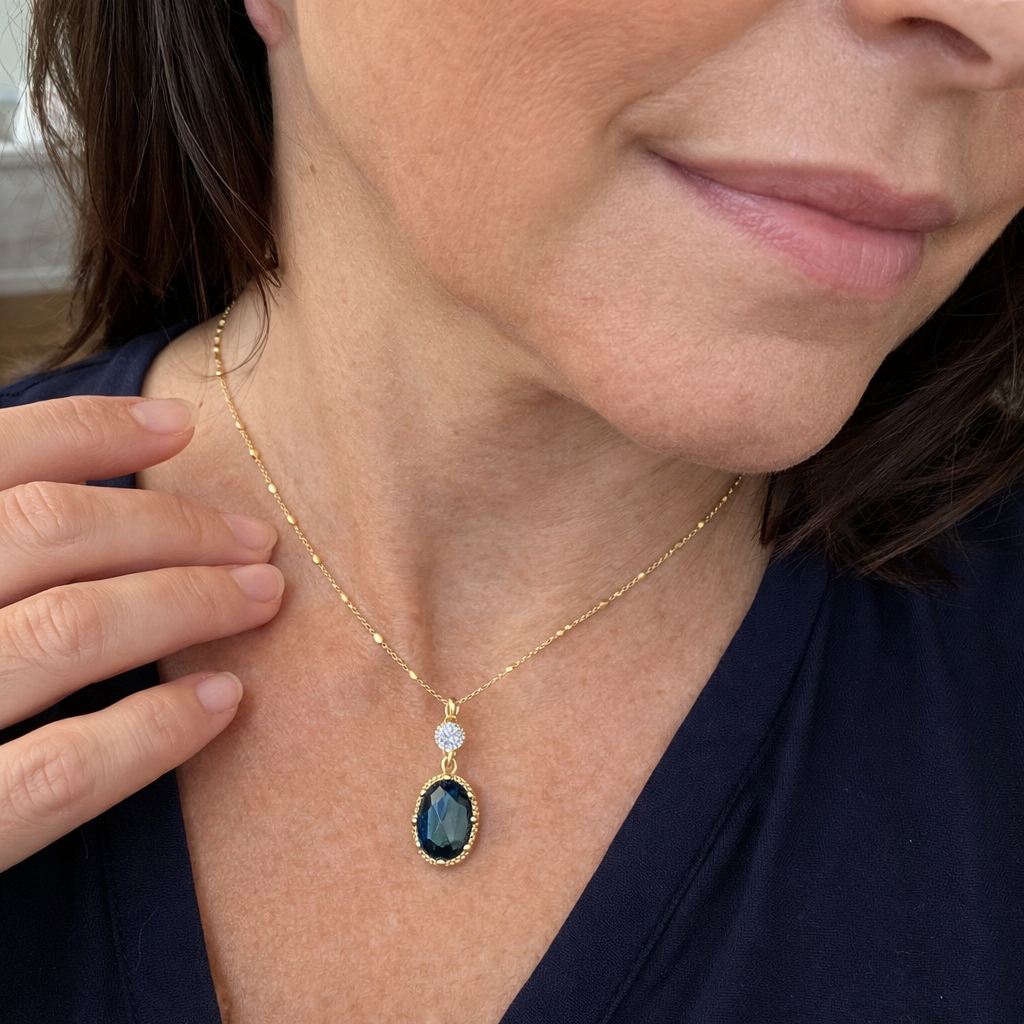 Thessia Lunbray Necklace | SAPPHIRE