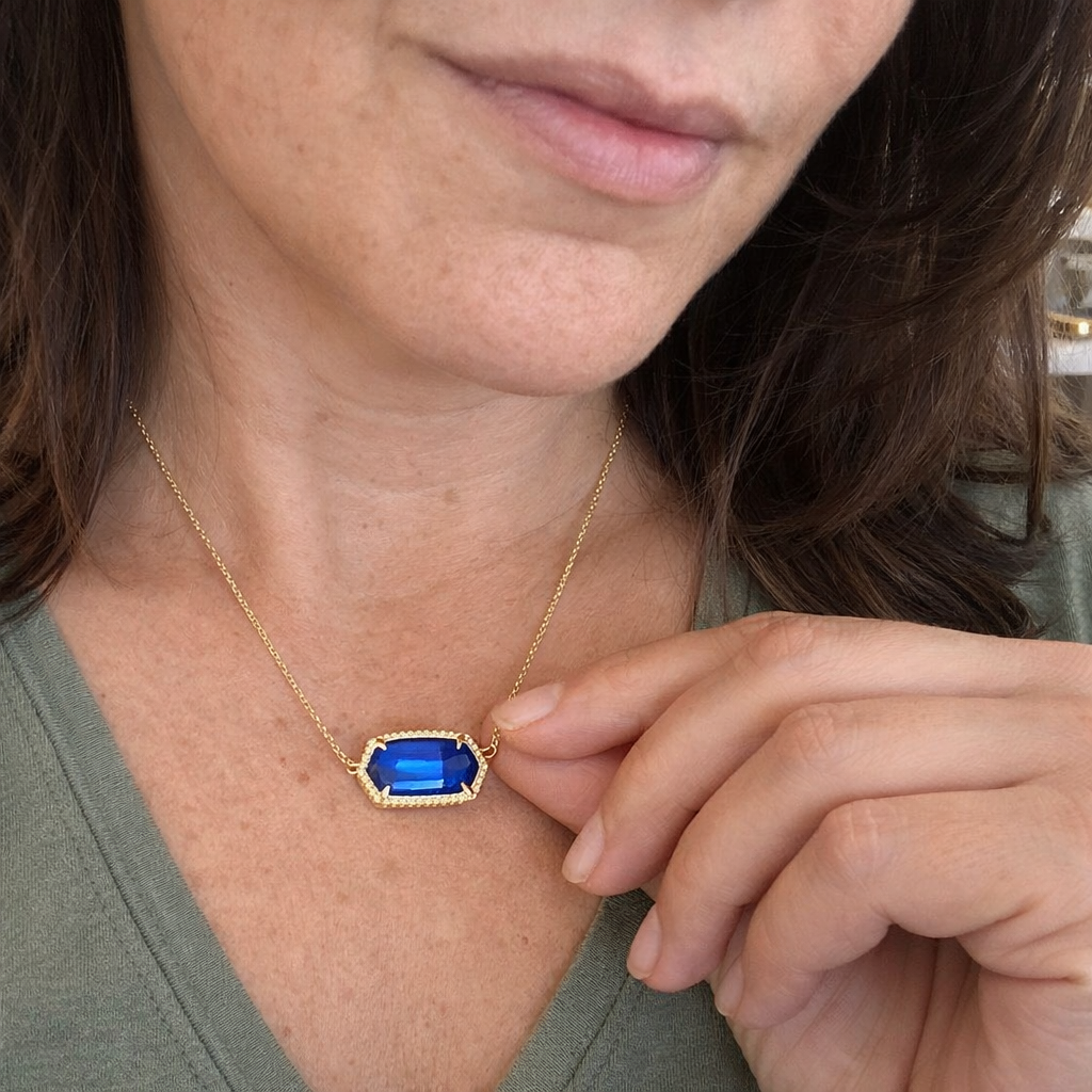 Classic Oval Sapphire Necklace | SAPPHIRE