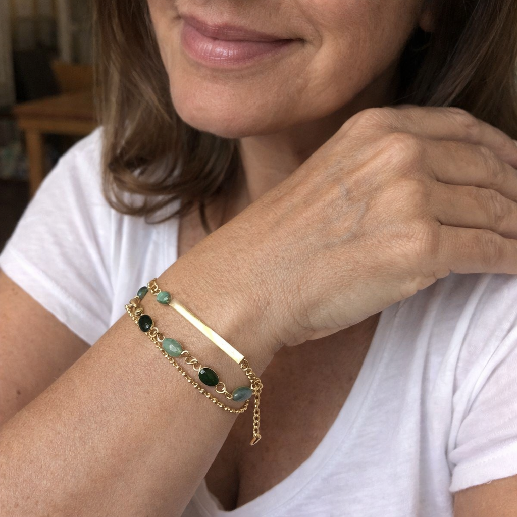 Olivia Freya Double Bracelet | GEMSTONES