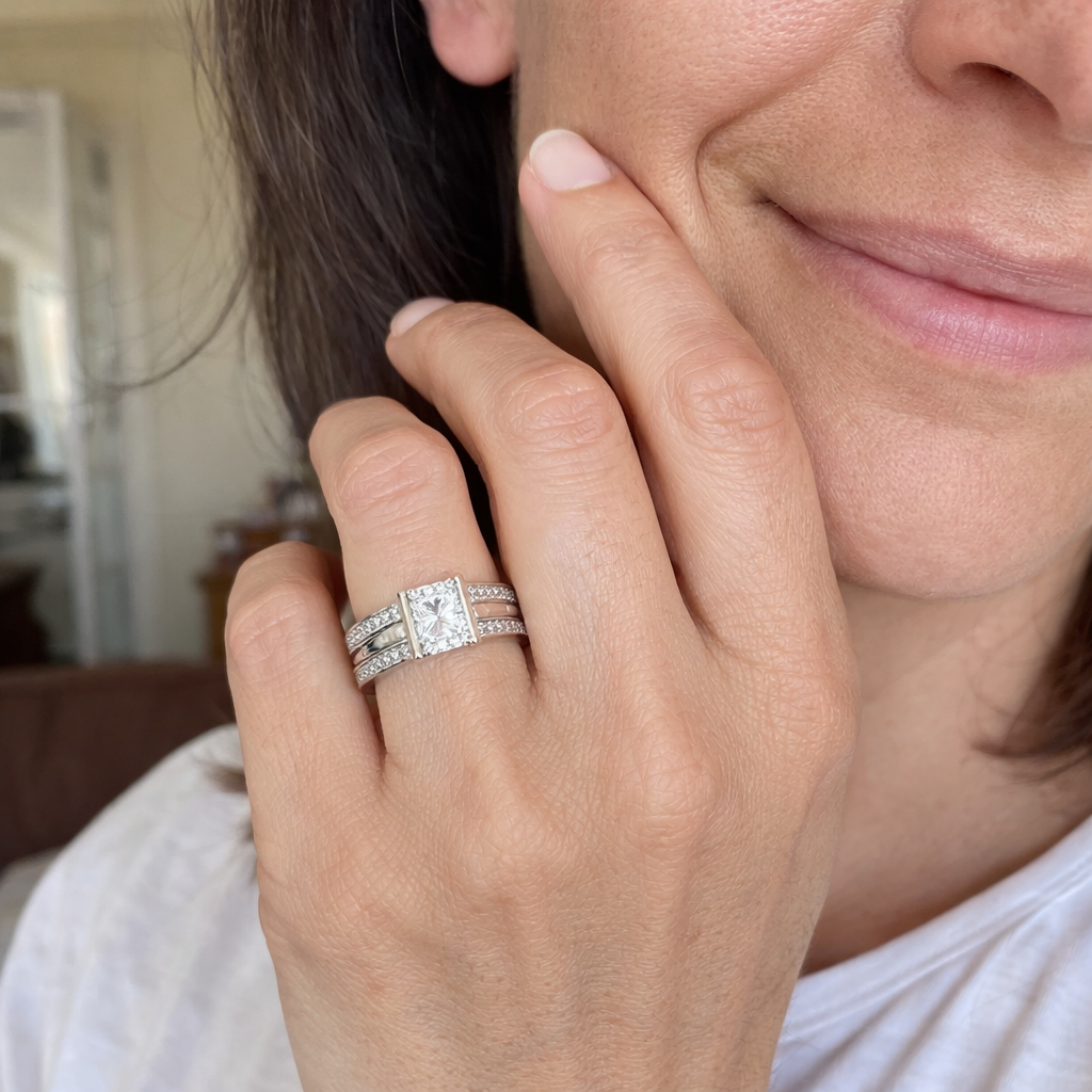 Vintage Fused Glass Ring | GEMSTONES