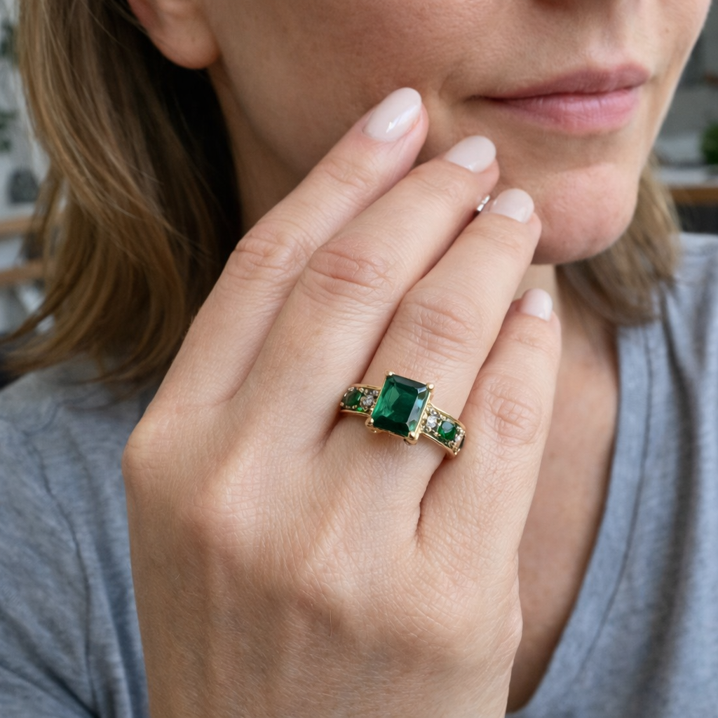 Luxury Emerald Ring | GEMSTONES