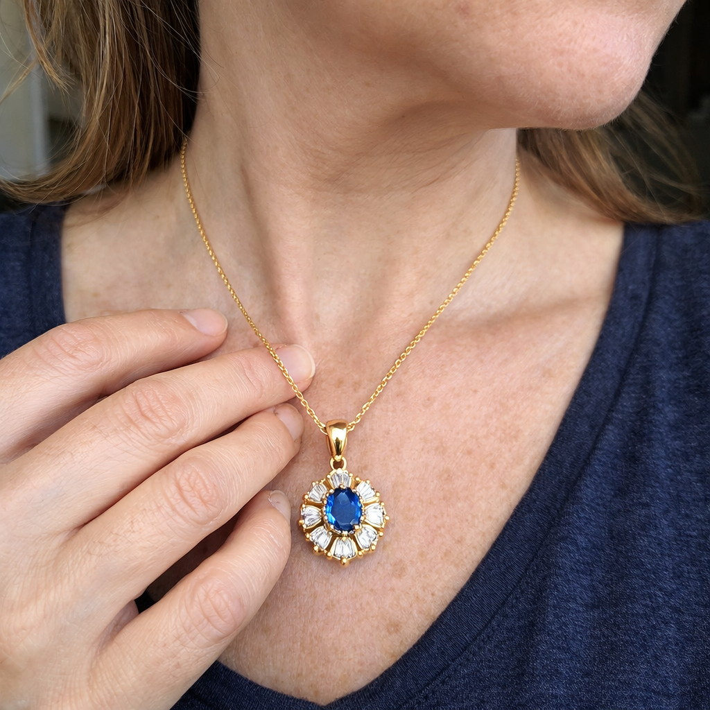 Kavella Noctazur Necklace | SAPPHIRE