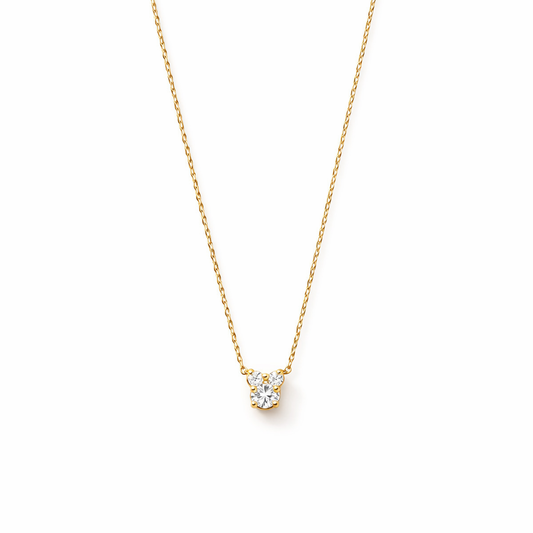 Clea Moissanite Necklace | GOLD