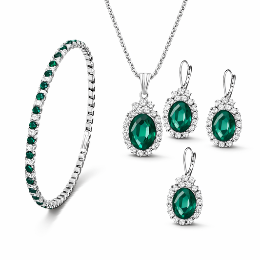 Seloria Greflin Jewelry Set | EMERALD