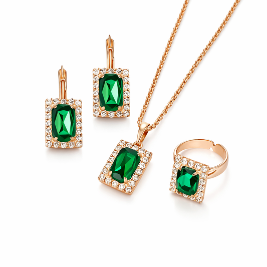 Silvara Greenfell Jewelry Set | EMERALD