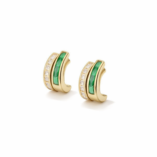 Chloe Vieillage Earrings | EMERALD