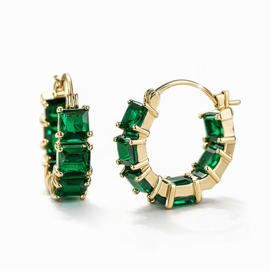 Rowena Emeris Earrings | EMERALD