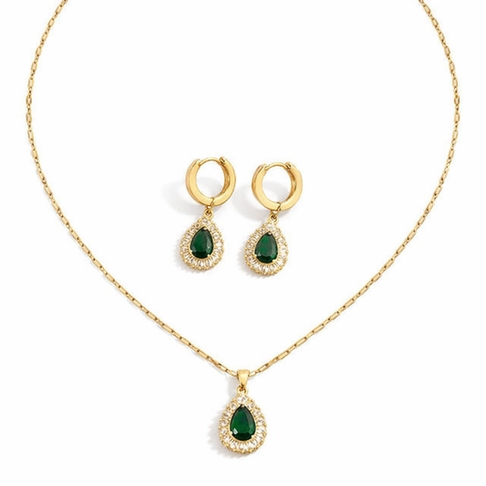 Rhea Lisandel Jewelry Set | EMERALD