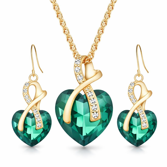 Selina Mariz Jewelry Set | EMERALD