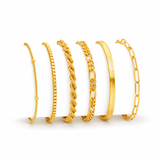 Isabella Vernetta Bracelet Set | GOLD