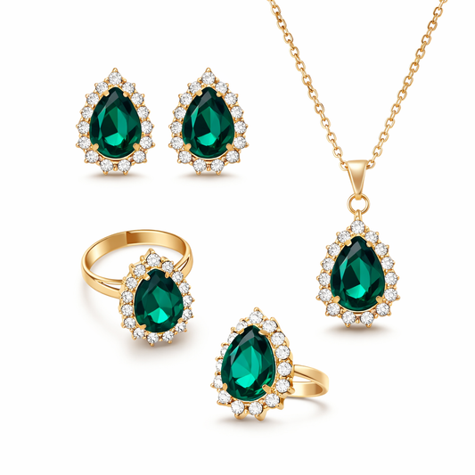 Elisander Vermont Jewelry Set | EMERALD